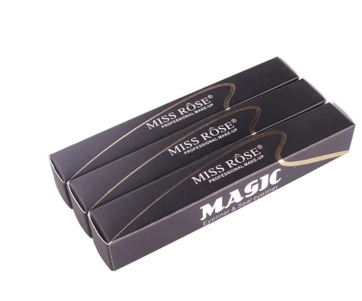 Miss Rose Dual Eyeliner Pen And Winged Stamp Black - Image 7
