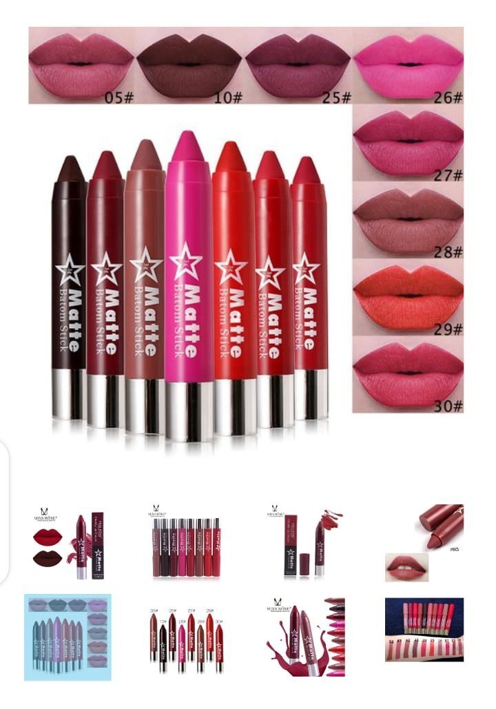 Miss Rose - Waterproof Matte Lip Batom Crayon - Image 12
