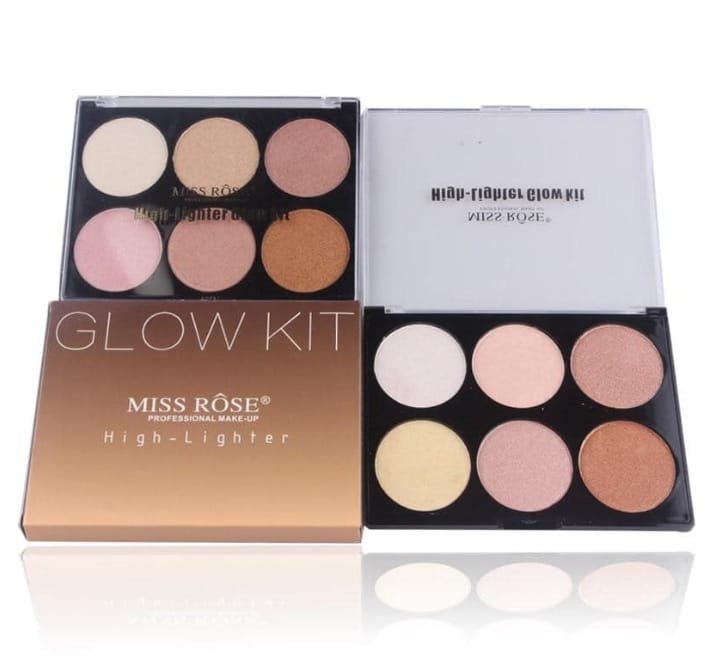 MISS ROSE 6 Color Highlighter Palette - Image 5