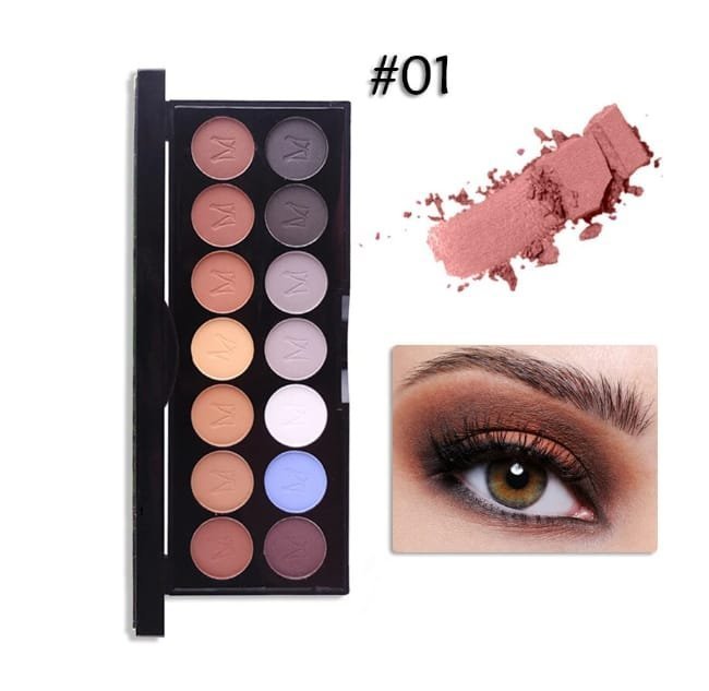 Miss Rose Matte Eye Shadow 14 Color - Image 3