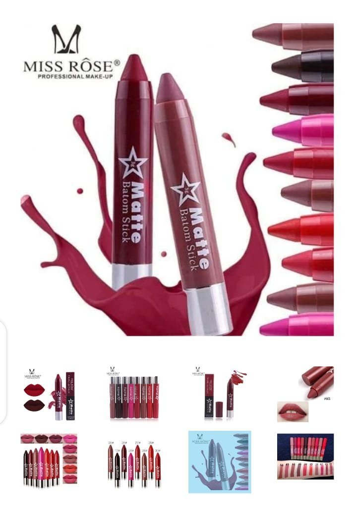 Miss Rose - Waterproof Matte Lip Batom Crayon - Image 17