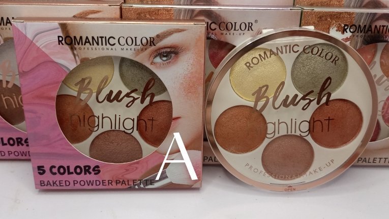ROMANTIC COLOR 5 COLOUR HIGHLIGHTER - Image 3
