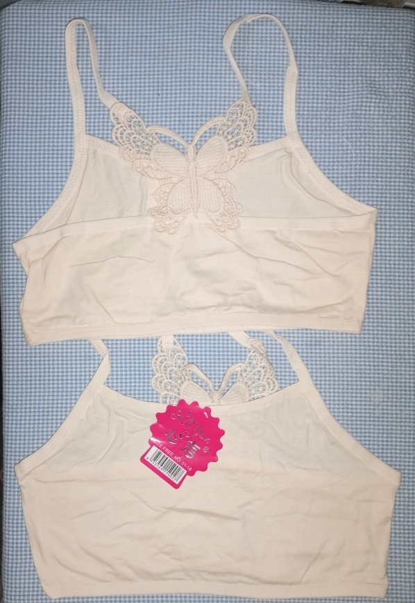 Butterfly Back Design Seamless Soft Cotton Sports Bra - Image 5