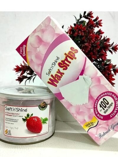 Soft Wax - Tin Pack 400 gm with 100 Strips Pack
